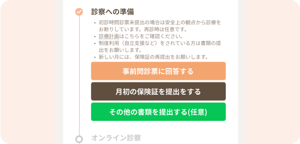 予約の確定